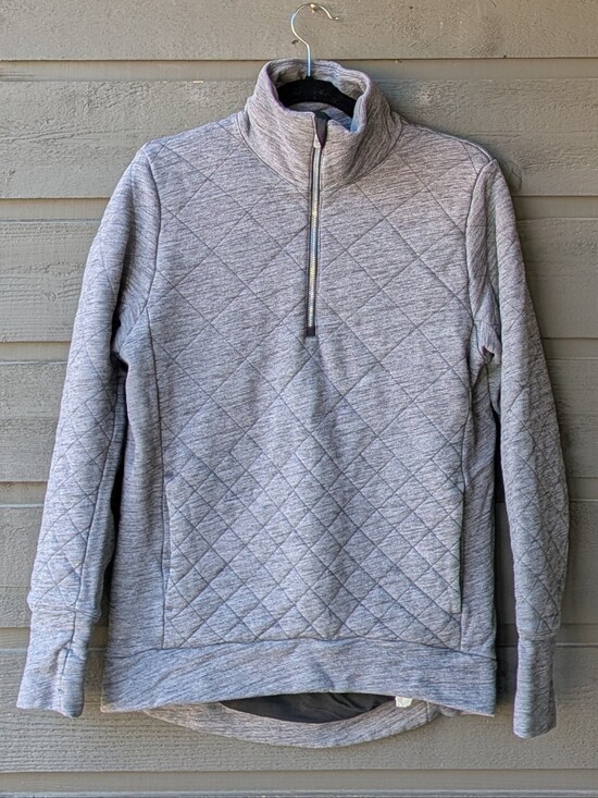 lululemon athletica Tops - Lululemon Forever Warm Pullover Heathered Core Dark Grey Size 6